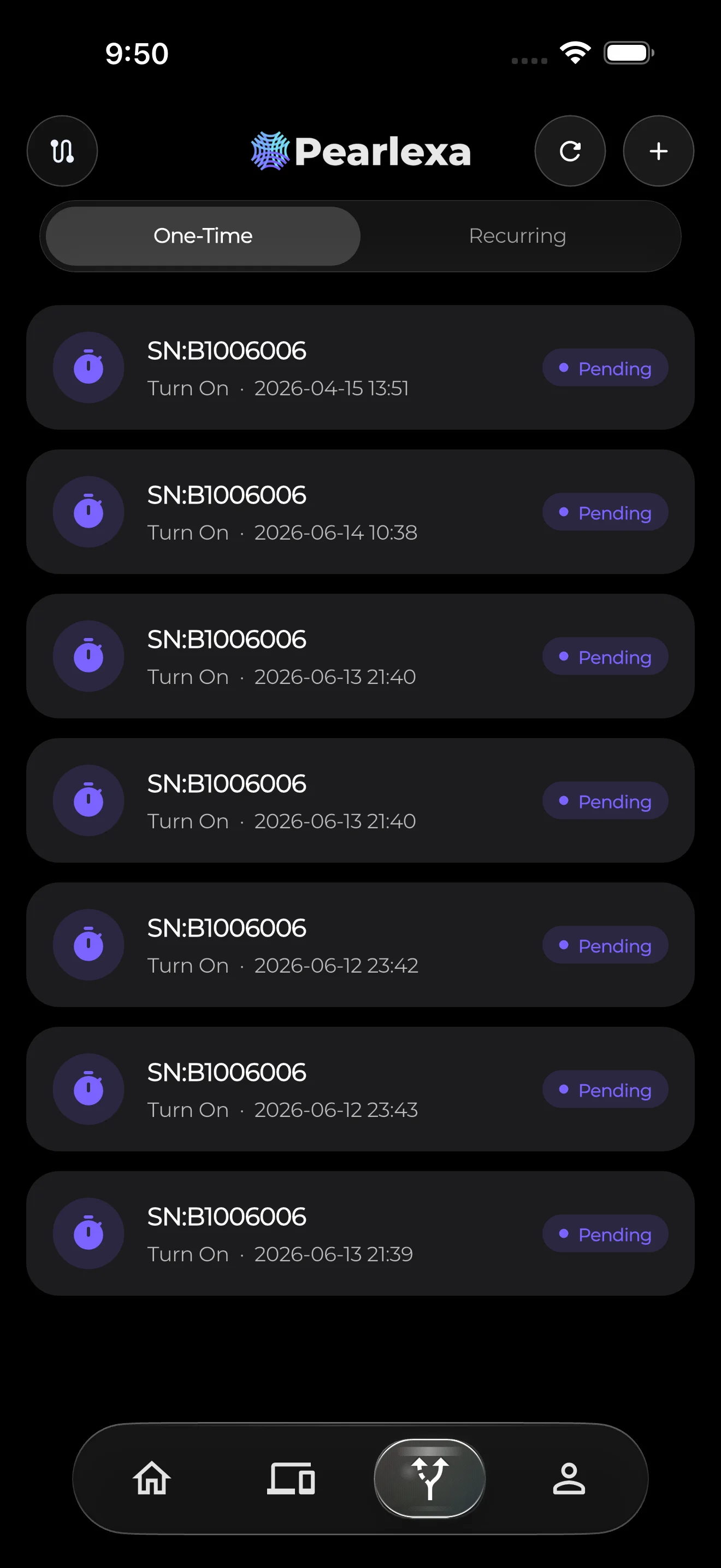 Pearlexa app networking interface used to illustrate Orbit Wi-Fi troubleshooting